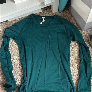 Lululemon Swiftly Tech Teal Long-Sleeve Shirt